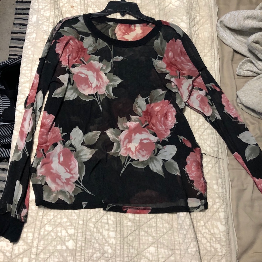West Kei sheer  floral blouse
